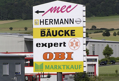 Bild MEC- Werbeschild, Northeim