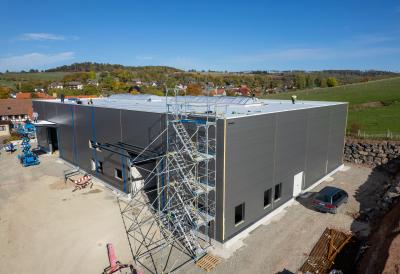 Bild Neubau Werkhalle in Fredelsloh